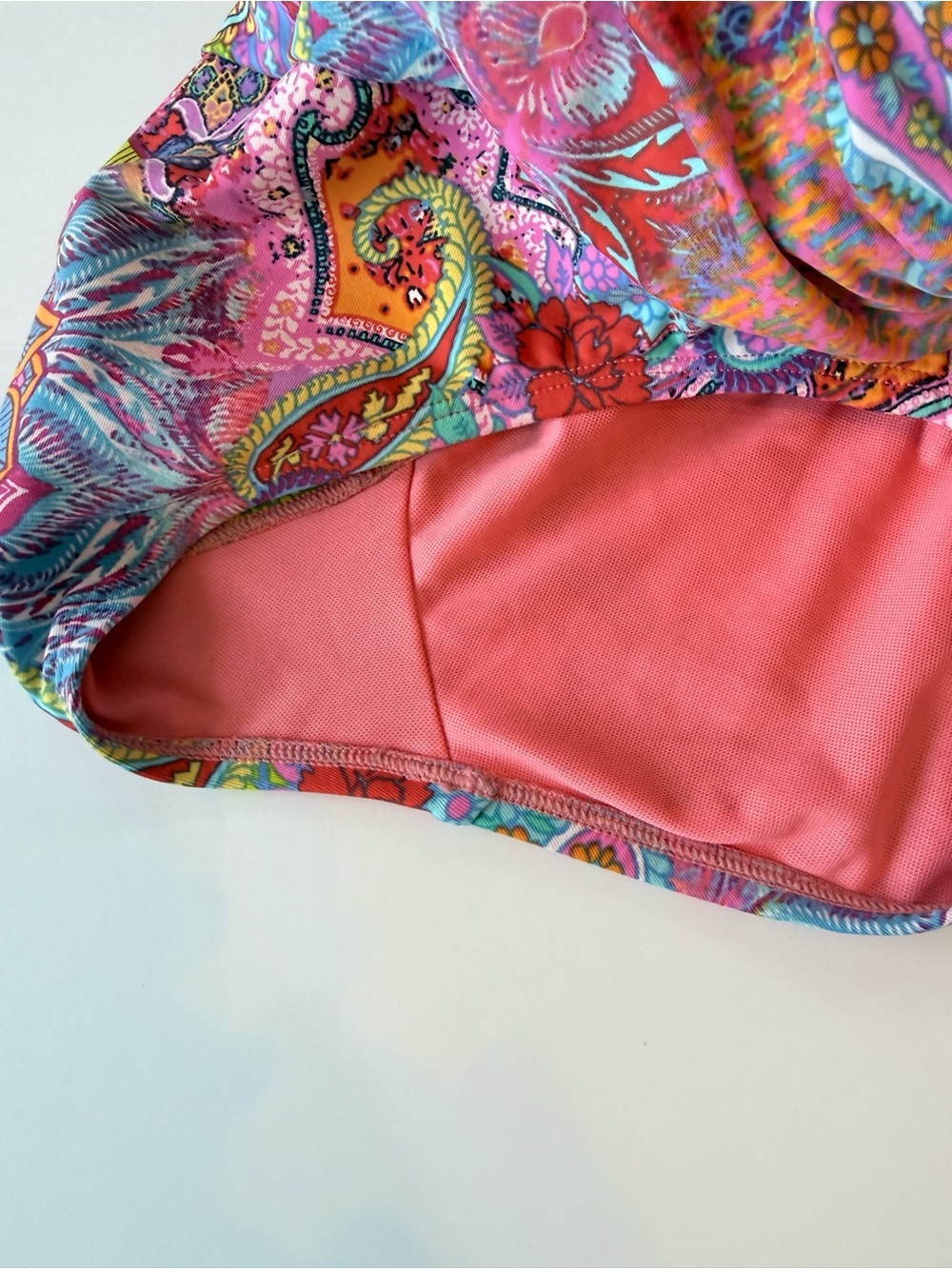 Bleu Rod Beattie Size 4 Multicolor Paisley Strappy One Piece Swimsuit - Picture 6 of 8